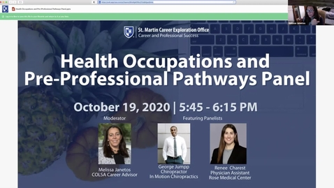 Thumbnail for entry Health Occupations and Pre-Professional Pathways Panel