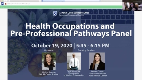 Thumbnail for Health Occupations and Pre-Professional Pathways Panel