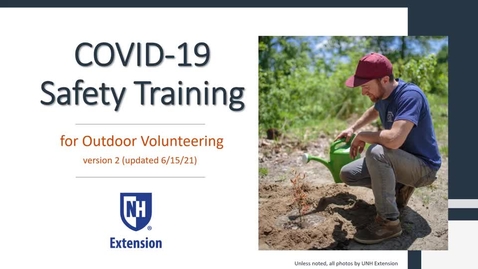 Thumbnail for COVID-19 Safety Training for Outdoor Volunteering
