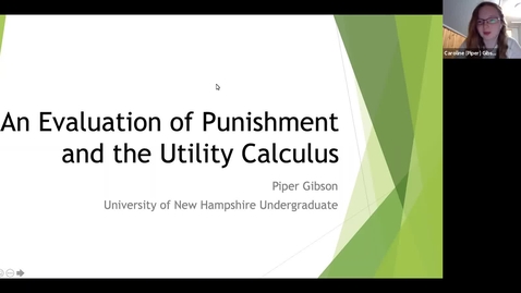 Thumbnail for “An Evaluation of Punishment and the Utility Calculus”