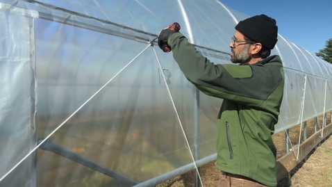Thumbnail for Constructing a Greenhouse or High Tunnel: Part 6- Assembling the Roll-Up Sides