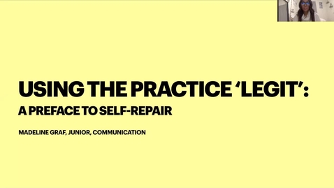 Thumbnail for Using the Practice 'Legit': A Preface to Self-Repair
