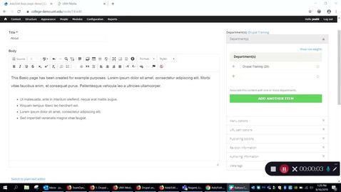 Thumbnail for Drupal WYSIWYG Editor - most frequently used elements