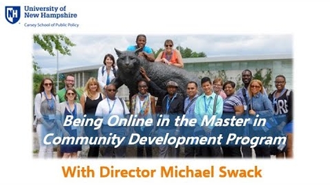 Thumbnail for The MCD Online Student Experience at the Carsey School