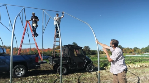 Thumbnail for Constructing a Greenhouse or High Tunnel: Part 3- Assembling the Frame