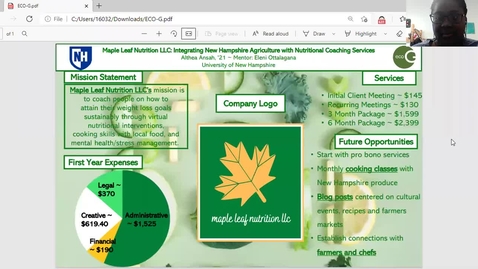 Thumbnail for ECO.G-Maple-Leaf-Nutrition-LLC-Integrating-New-Hampshire-Agriculture-with-Nutritional-Coaching-Services