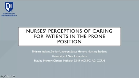 Thumbnail for Nurses' Perceptions of Caring for Patients in the Prone Position