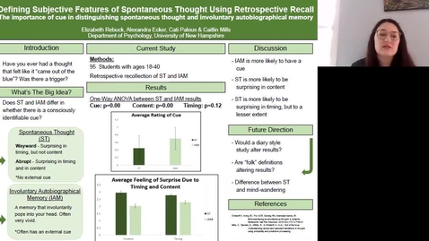 Thumbnail for entry Defining Subjective Features of Spontaneous Thought Using Retrospective Recall