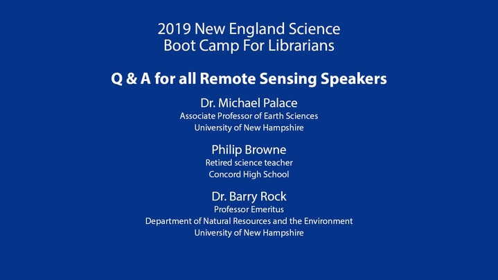 Thumbnail for channel 2019 New England Science Boot Camp-UNH