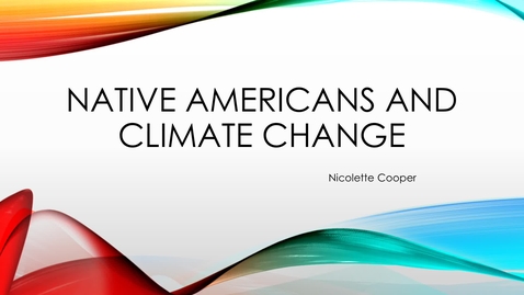 Thumbnail for entry Native Americans and Climate Change