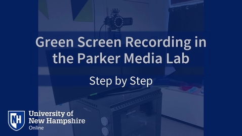 Thumbnail for Introduction to Green Screen recording - Step by Step