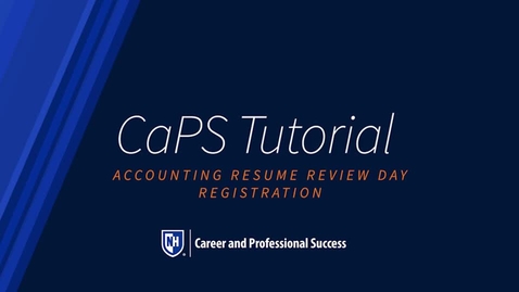 Thumbnail for entry How To: Accounting Resume Review Night Registration