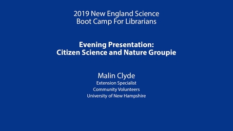 Thumbnail for Citizen Science Evening Presentation: Clyde