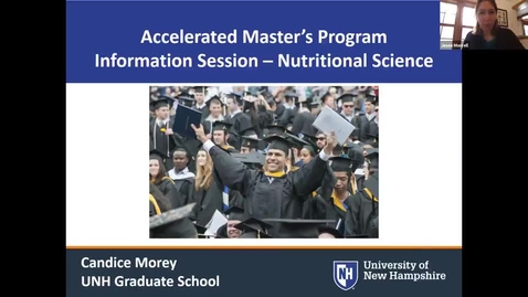 Thumbnail for entry Info Sessions | Accelerated MS in Nutrition @ UNH