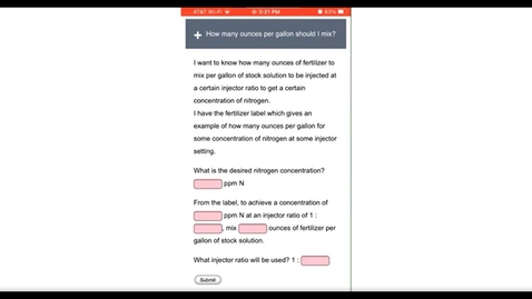 Thumbnail for Greenhouse Fertilizer Calculators from UNH Extension
