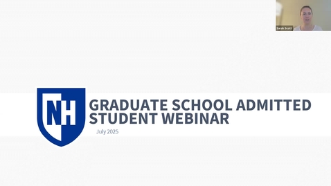Thumbnail for Admitted Student Webinar July 2025