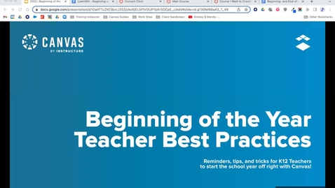 Thumbnail for Back to School Training for Teachers Experienced with Canvas