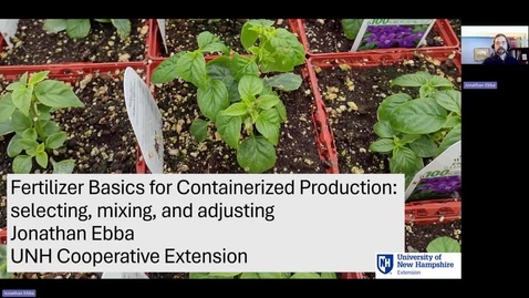 Thumbnail for Fertilizer Basics for Containerized Production:  selecting, mixing, and adjusting