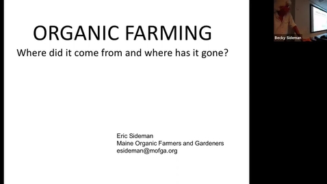 Thumbnail for ANFS Seminar: Eric Sideman, 23 Sept 2019