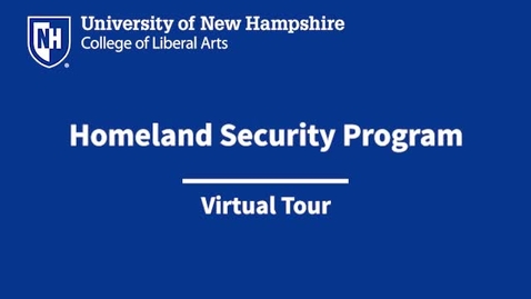 Thumbnail for entry Homeland Security Program Virtual Tour