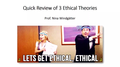 Thumbnail for 431.Quick Review of 3 Ethical Theories