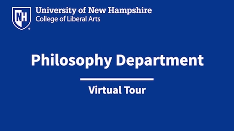 Thumbnail for entry Philosophy Department Virtual Tour