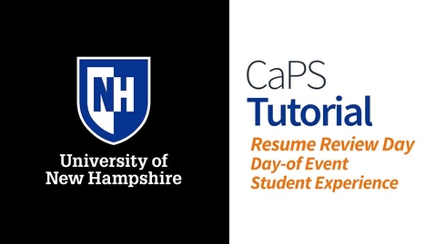 Thumbnail for Resume Review Day in Handshake: Student Day-of Event Experience Preview