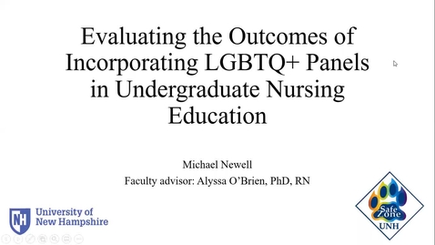 Thumbnail for entry Evaluating the Outcomes of Incorporating LGBTQ+ Panels in Undergraduate Nursing Education