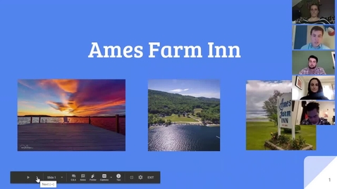 Thumbnail for entry Marketing Workshop: Ames Farm Inn Midterm Presentation