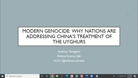 Thumbnail for MODERN GENOCIDE: WHY NATIONS ARE ADDRESSING CHINA’S TREATMENT OF THE UYGHURS