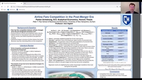 Thumbnail for HONORS.Airline Fare Competition in the Post Merger Era