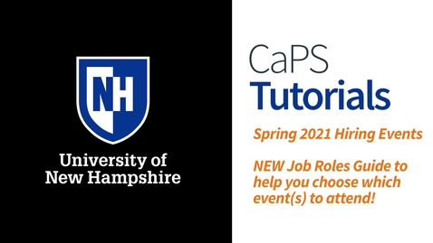 Thumbnail for How To: Spring 2021 Job Roles Guide for Hiring Events