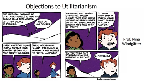 Thumbnail for entry 431.Objections to Utilitarianism