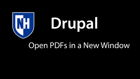 Thumbnail for entry Drupal - Open PDFs in a new window