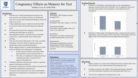 Thumbnail for Congruent Effects on Memory for Text
