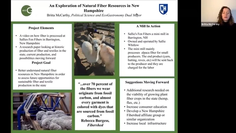 Thumbnail for ECOG-An Exploration of Natural Fiber Resources in New Hampshire