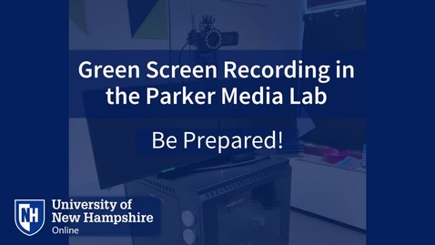 Thumbnail for entry Preparing for Your Green Screen Recording at the Parker Media Lab