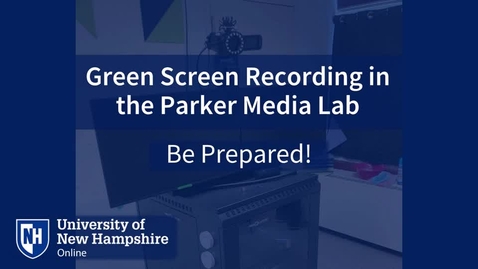 Thumbnail for Preparing for Your Green Screen Recording at the Parker Media Lab