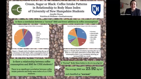 Thumbnail for ECOG-Cream, Sugar or Black: Coffee Intake Patterns in Relationship to Body Mass Index of University of New Hampshire Students