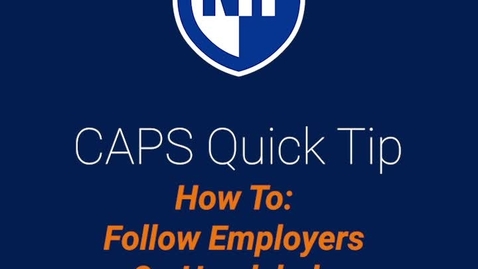 Thumbnail for entry How to Follow Employers on Handshake