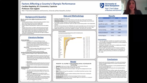 Thumbnail for entry ECON-BS . Factors Affecting A Country's Olympic Performance 