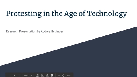 Thumbnail for Protesting in the Age of Technology