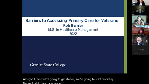Thumbnail for MS Capstone Spring 2022 - Health Care Mgmt &amp; Nursing Group 1