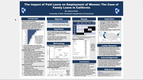 Thumbnail for entry Honors.The Impact of Paid Leave on Employment of Women: The Case of Family Leave in California