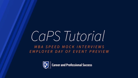 Thumbnail for MBA Speed Mock Interviews Employer Day Of Experience