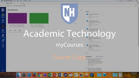 Thumbnail for entry myCourses - Course Copy