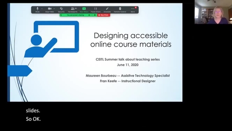 Thumbnail for entry Designing Accessible Online Course Materials (CC)