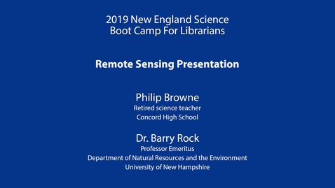 Thumbnail for Remote Sensing Presentation: Rock &amp; Browne