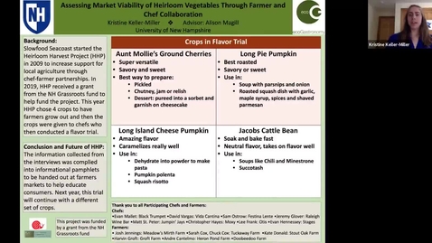 Thumbnail for ECOG-Assessing Market Viability of Heirloom Vegetables Through Farmer and Chef Collaboration