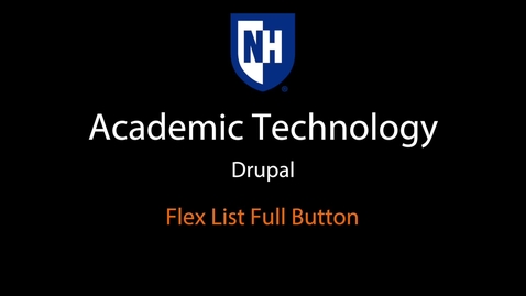 Thumbnail for Drupal: Flex List Full Button